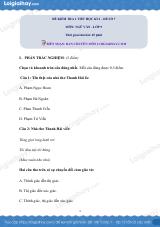 Đề kiểm tra 1 tiết Văn 9 - Đề số 7